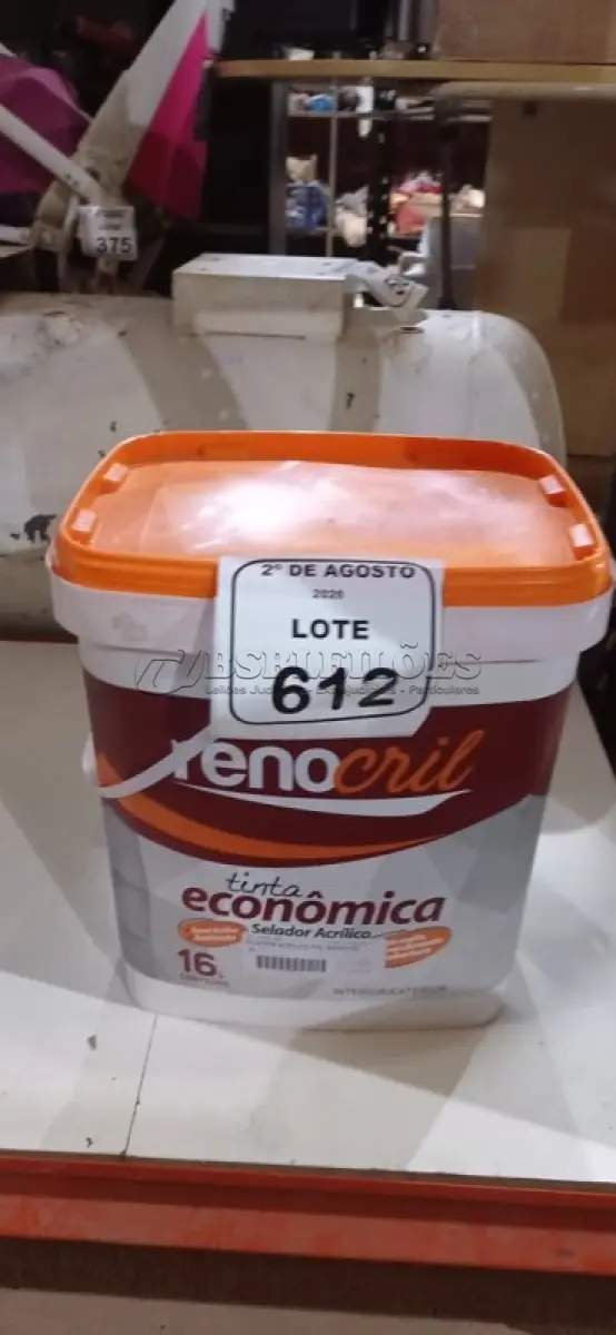 LOTE 612 - 01 BALDE DE SELADOR 16L MARCA RENOCRIL. (NO ESTADO) ATENÇÃO! FAZER A VISITAÇÃO ANTES DE ARREMATAR, NÃO SABEMOS SE FUNCIONA, LEILÃO NÃO TEM GARANTIA E NEM DEVOLUÇÃO, SUJEITO A POSSÍVEIS AVARIAS VISÍVEIS/OCULTAS E/OU AUSÊNCIA DE COMPONENTES.