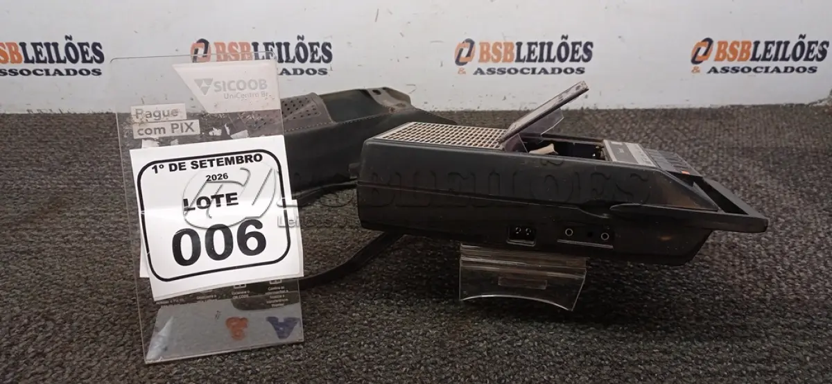 LOTE 006 - 01 GRAVADOR DE FITAS MARCA NATIONAL. (NO ESTADO) ATENÇÃO! FAZER A VISITAÇÃO ANTES DE ARREMATAR, NÃO SABEMOS SE FUNCIONA, LEILÃO NÃO TEM GARANTIA E NEM DEVOLUÇÃO, SUJEITO A POSSÍVEIS AVARIAS VISÍVEIS/OCULTAS E/OU AUSÊNCIA DE COMPONENTES.
