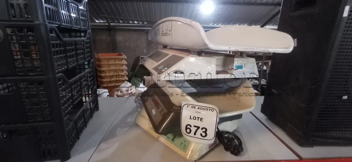 LOTE 673 - 03 BALANÇAS PEDIÁTRICAS. (NO ESTADO) ATENÇÃO! FAZER A VISITAÇÃO ANTES DE ARREMATAR, NÃO SABEMOS SE FUNCIONA, LEILÃO NÃO TEM GARANTIA E NEM DEVOLUÇÃO, SUJEITO A POSSÍVEIS AVARIAS VISÍVEIS/OCULTAS E/OU AUSÊNCIA DE COMPONENTES.