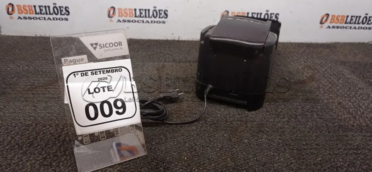 LOTE 009 - 01 IMPRESSORA TÉRMICA. (NO ESTADO) ATENÇÃO! FAZER A VISITAÇÃO ANTES DE ARREMATAR, NÃO SABEMOS SE FUNCIONA, LEILÃO NÃO TEM GARANTIA E NEM DEVOLUÇÃO, SUJEITO A POSSÍVEIS AVARIAS VISÍVEIS/OCULTAS E/OU AUSÊNCIA DE COMPONENTES.