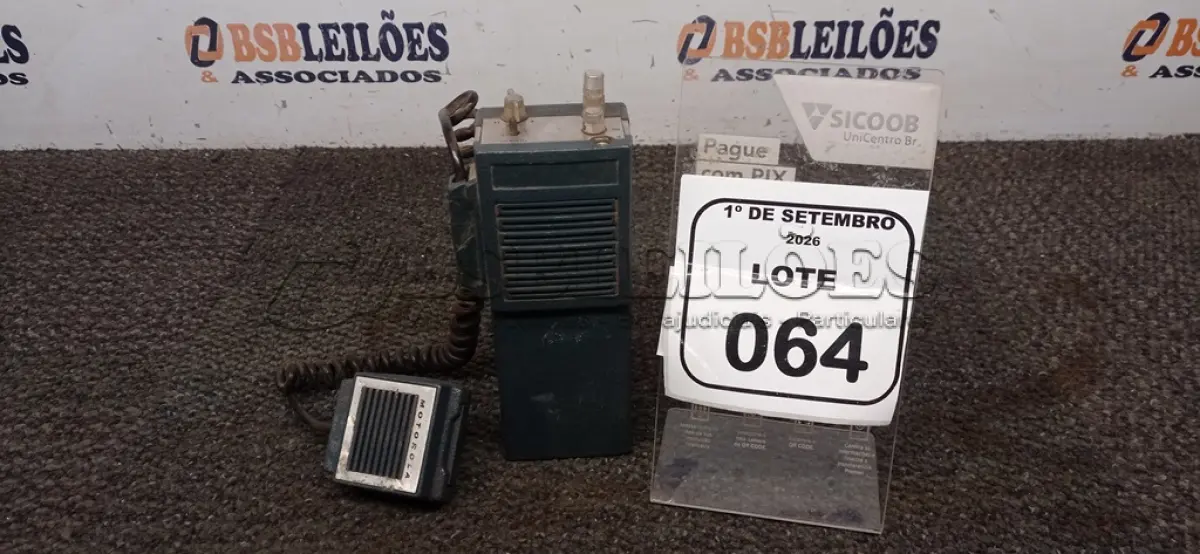 01 RÁDIO COMUNICADOR MARCA MOTOROLA