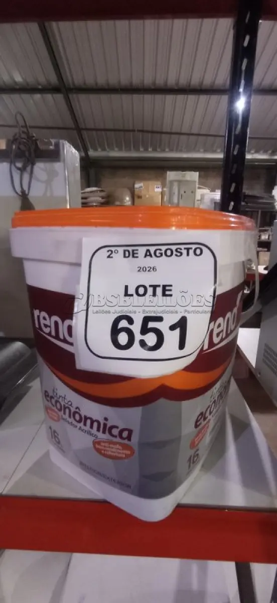 LOTE 651 - 01 BALDE DE SELADOR 16L MARCA RENOCRIL. (NO ESTADO) ATENÇÃO! FAZER A VISITAÇÃO ANTES DE ARREMATAR, NÃO SABEMOS SE FUNCIONA, LEILÃO NÃO TEM GARANTIA E NEM DEVOLUÇÃO, SUJEITO A POSSÍVEIS AVARIAS VISÍVEIS/OCULTAS E/OU AUSÊNCIA DE COMPONENTES.