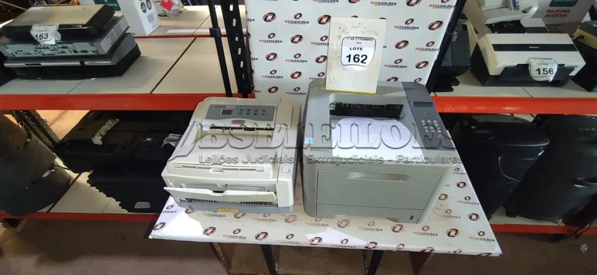 01 IMPRESSORA MODELO ML-3750ND MARCA SAMSUNG E 01 IMPRESSORA MODELO B4600 MARCA OKI