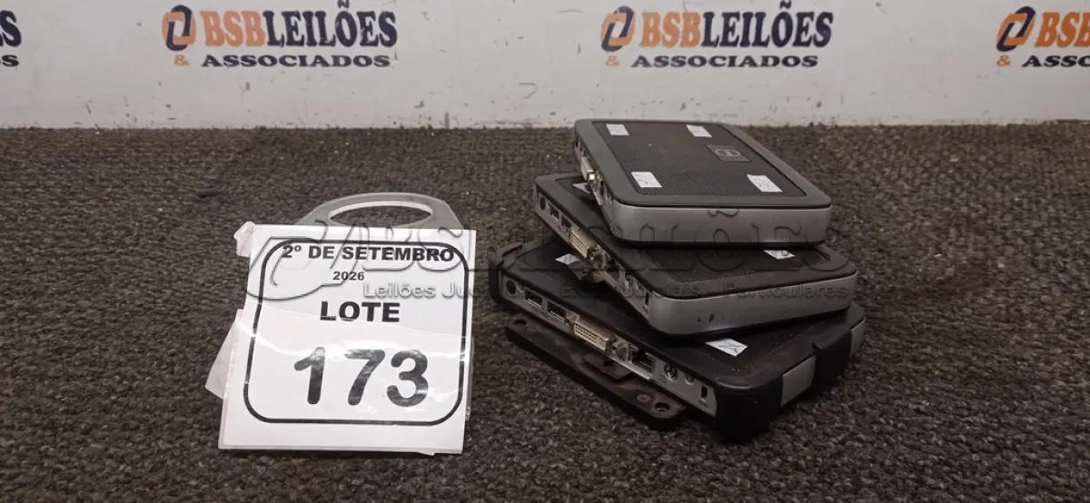 LOTE 173 - 03 MINIS COMPUTADORES TERMINAIS WYSE SEM FONTE. (NO ESTADO) ATENÇÃO! FAZER A VISITAÇÃO ANTES DE ARREMATAR, NÃO SABEMOS SE FUNCIONA, LEILÃO NÃO TEM GARANTIA E NEM DEVOLUÇÃO, SUJEITO A POSSÍVEIS AVARIAS VISÍVEIS/OCULTAS E/OU AUSÊNCIA DE COMPONENTES.
