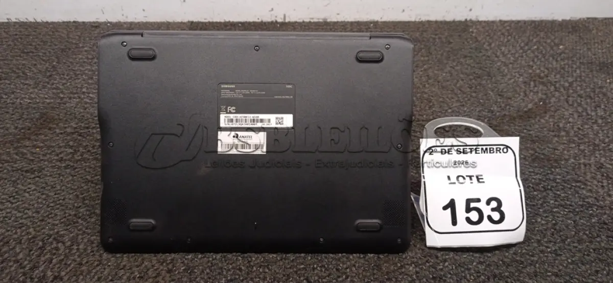 LOTE 153 - 01 CROMEBOOK LINHA CONNECT MEMORIA 2GB, 16GB E.MMC TELA DE 11.6’’ MARCA SAMSUNG SEM FONTE. (NO ESTADO) ATENÇÃO! FAZER A VISITAÇÃO ANTES DE ARREMATAR, NÃO SABEMOS SE FUNCIONA, LEILÃO NÃO TEM GARANTIA E NEM DEVOLUÇÃO, SUJEITO A POSSÍVEIS AVARIAS VISÍVEIS/OCULTAS E/OU AUSÊNCIA DE COMPONENTES.