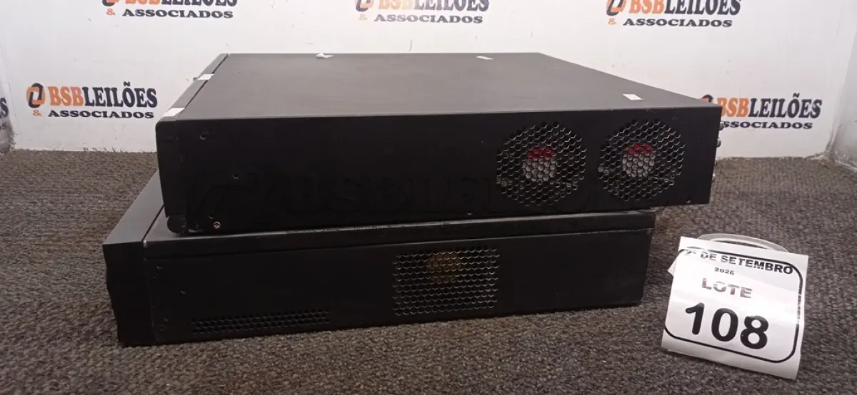LOTE 108 - 02 APARELHOS DVR MARCAS HIKVISION E INTELBRAS. (NO ESTADO) ATENÇÃO! FAZER A VISITAÇÃO ANTES DE ARREMATAR, NÃO SABEMOS SE FUNCIONA, LEILÃO NÃO TEM GARANTIA E NEM DEVOLUÇÃO, SUJEITO A POSSÍVEIS AVARIAS VISÍVEIS/OCULTAS E/OU AUSÊNCIA DE COMPONENTES.