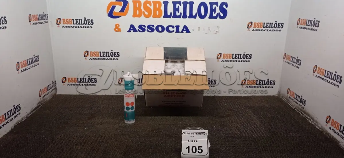 LOTE 105 - 12 UNIDADES DE SILICONE ACÉTICO INCOLOR DE 240G CADA MARCA MONUMENTAL. (NO ESTADO) ATENÇÃO! FAZER A VISITAÇÃO ANTES DE ARREMATAR, NÃO SABEMOS SE FUNCIONA, LEILÃO NÃO TEM GARANTIA E NEM DEVOLUÇÃO, SUJEITO A POSSÍVEIS AVARIAS VISÍVEIS/OCULTAS E/OU AUSÊNCIA DE COMPONENTES.