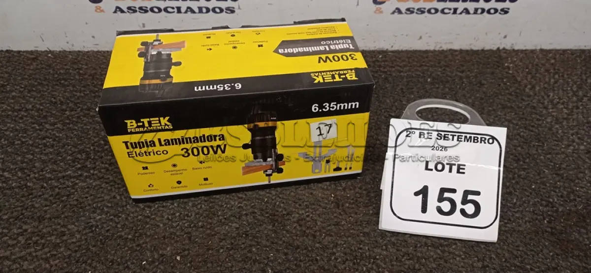 LOTE 155 - 01 TUPIA LAMINADORA 300W 220V MARCA BOMVINK (NOVO). (NO ESTADO) ATENÇÃO! FAZER A VISITAÇÃO ANTES DE ARREMATAR, NÃO SABEMOS SE FUNCIONA, LEILÃO NÃO TEM GARANTIA E NEM DEVOLUÇÃO, SUJEITO A POSSÍVEIS AVARIAS VISÍVEIS/OCULTAS E/OU AUSÊNCIA DE COMPONENTES.