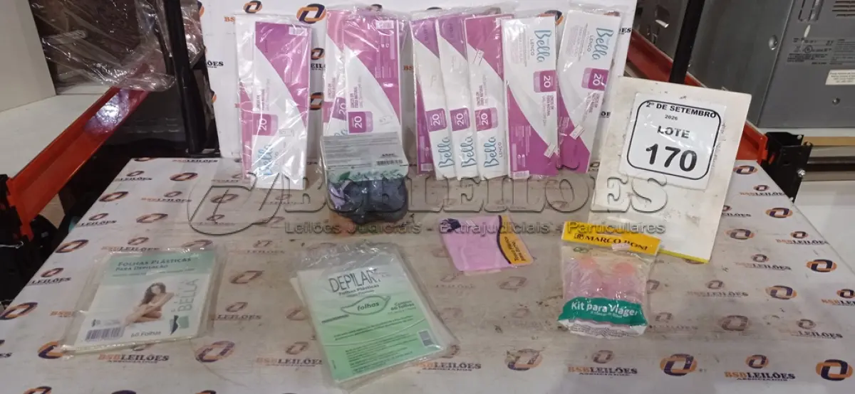 LOTE 170 - 01 LOTE COM UTENSÍLIOS DE HIGIENE E CUIDADOS PESSOAIS DIVERSOS. (NO ESTADO) ATENÇÃO! FAZER A VISITAÇÃO ANTES DE ARREMATAR, NÃO SABEMOS SE FUNCIONA, LEILÃO NÃO TEM GARANTIA E NEM DEVOLUÇÃO, SUJEITO A POSSÍVEIS AVARIAS VISÍVEIS/OCULTAS E/OU AUSÊNCIA DE COMPONENTES.