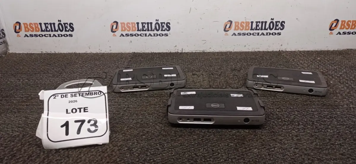LOTE 173 - 03 MINIS COMPUTADORES TERMINAIS WYSE SEM FONTE. (NO ESTADO) ATENÇÃO! FAZER A VISITAÇÃO ANTES DE ARREMATAR, NÃO SABEMOS SE FUNCIONA, LEILÃO NÃO TEM GARANTIA E NEM DEVOLUÇÃO, SUJEITO A POSSÍVEIS AVARIAS VISÍVEIS/OCULTAS E/OU AUSÊNCIA DE COMPONENTES.