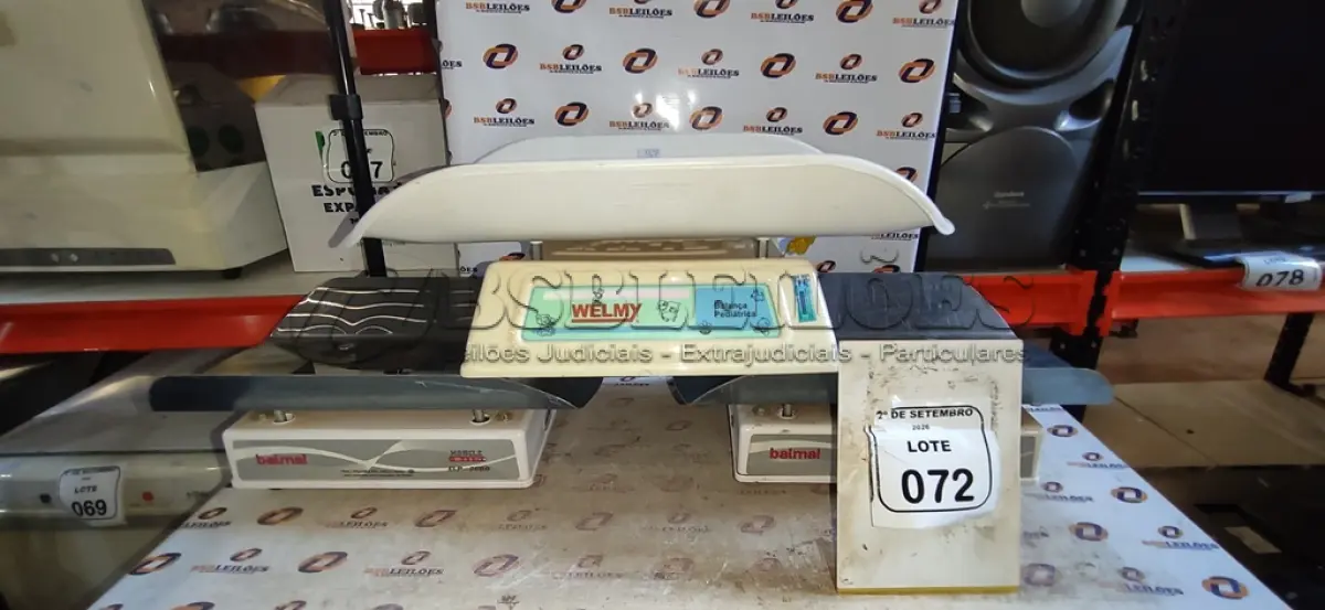 LOTE 072 - 03 BALANÇAS PEDIÁTRICAS DE MARCAS E MODELOS DIVERSOS. (NO ESTADO) ATENÇÃO! FAZER A VISITAÇÃO ANTES DE ARREMATAR, NÃO SABEMOS SE FUNCIONA, LEILÃO NÃO TEM GARANTIA E NEM DEVOLUÇÃO, SUJEITO A POSSÍVEIS AVARIAS VISÍVEIS/OCULTAS E/OU AUSÊNCIA DE COMPONENTES.