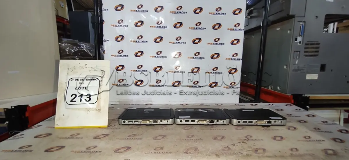 LOTE 213 - 03 MINIS COMPUTADORES TERMINAIS WYSE SEM FONTE. (NO ESTADO) ATENÇÃO! FAZER A VISITAÇÃO ANTES DE ARREMATAR, NÃO SABEMOS SE FUNCIONA, LEILÃO NÃO TEM GARANTIA E NEM DEVOLUÇÃO, SUJEITO A POSSÍVEIS AVARIAS VISÍVEIS/OCULTAS E/OU AUSÊNCIA DE COMPONENTES.