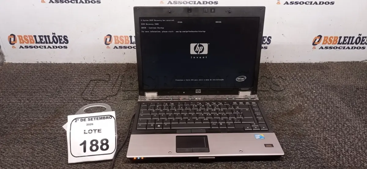 LOTE 188 - 01 NOTEBOOK MODELO ELITEBOOK 6930P MARCA HP SEM FONTE. (NO ESTADO) ATENÇÃO! FAZER A VISITAÇÃO ANTES DE ARREMATAR, NÃO SABEMOS SE FUNCIONA, LEILÃO NÃO TEM GARANTIA E NEM DEVOLUÇÃO, SUJEITO A POSSÍVEIS AVARIAS VISÍVEIS/OCULTAS E/OU AUSÊNCIA DE COMPONENTES.