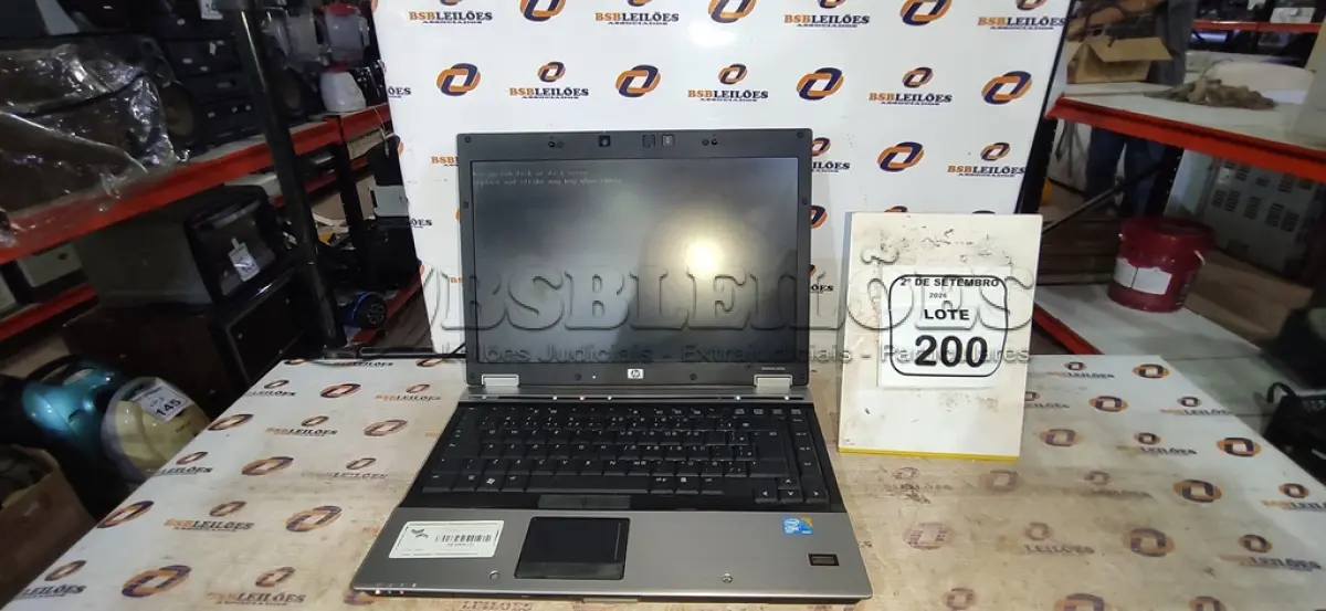 LOTE 200 - 01 NOTEBOOK MODELO ELITEBOOK 6930P MARCA HP SEM FONTE. (NO ESTADO) ATENÇÃO! FAZER A VISITAÇÃO ANTES DE ARREMATAR, NÃO SABEMOS SE FUNCIONA, LEILÃO NÃO TEM GARANTIA E NEM DEVOLUÇÃO, SUJEITO A POSSÍVEIS AVARIAS VISÍVEIS/OCULTAS E/OU AUSÊNCIA DE COMPONENTES.