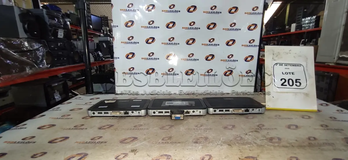LOTE 205 - 03 MINIS COMPUTADORES TERMINAIS WYSE SEM FONTE. (NO ESTADO) ATENÇÃO! FAZER A VISITAÇÃO ANTES DE ARREMATAR, NÃO SABEMOS SE FUNCIONA, LEILÃO NÃO TEM GARANTIA E NEM DEVOLUÇÃO, SUJEITO A POSSÍVEIS AVARIAS VISÍVEIS/OCULTAS E/OU AUSÊNCIA DE COMPONENTES.