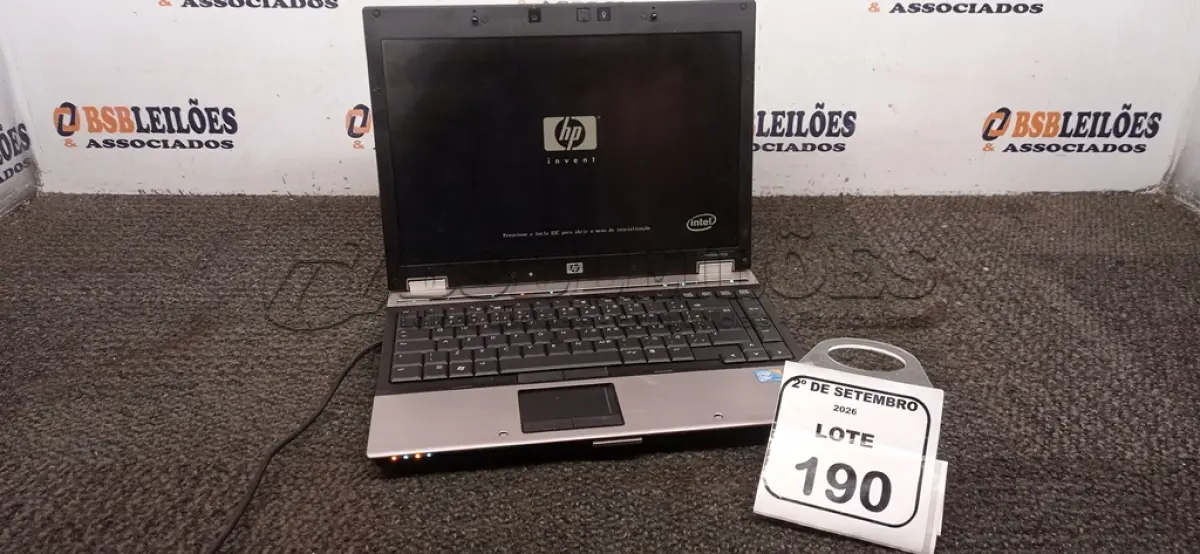 LOTE 190 - 01 NOTEBOOK MODELO ELITEBOOK 6930P MARCA HP SEM FONTE. (NO ESTADO) ATENÇÃO! FAZER A VISITAÇÃO ANTES DE ARREMATAR, NÃO SABEMOS SE FUNCIONA, LEILÃO NÃO TEM GARANTIA E NEM DEVOLUÇÃO, SUJEITO A POSSÍVEIS AVARIAS VISÍVEIS/OCULTAS E/OU AUSÊNCIA DE COMPONENTES.