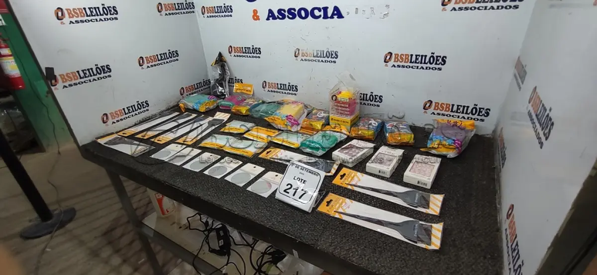 LOTE 217 - 01 LOTE COM UTENSÍLIOS DE HIGIENE E CUIDADOS PESSOAIS DIVERSOS. (NO ESTADO) ATENÇÃO! FAZER A VISITAÇÃO ANTES DE ARREMATAR, NÃO SABEMOS SE FUNCIONA, LEILÃO NÃO TEM GARANTIA E NEM DEVOLUÇÃO, SUJEITO A POSSÍVEIS AVARIAS VISÍVEIS/OCULTAS E/OU AUSÊNCIA DE COMPONENTES.