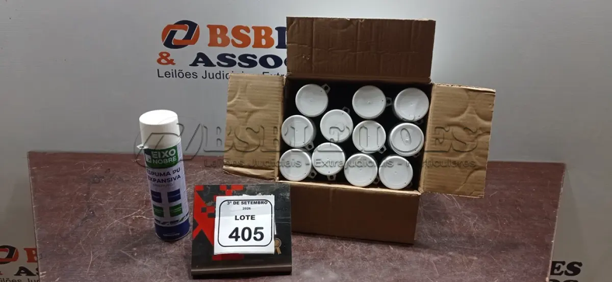 LOTE 405 - 12 UNIDADES DE ESPUMA PU EXPANSIVA DE 500ML CADA MARCA EIXO NOBRE. (NO ESTADO) ATENÇÃO! FAZER A VISITAÇÃO ANTES DE ARREMATAR, NÃO SABEMOS SE FUNCIONA, LEILÃO NÃO TEM GARANTIA E NEM DEVOLUÇÃO, SUJEITO A POSSÍVEIS AVARIAS VISÍVEIS/OCULTAS E/OU AUSÊNCIA DE COMPONENTES.
