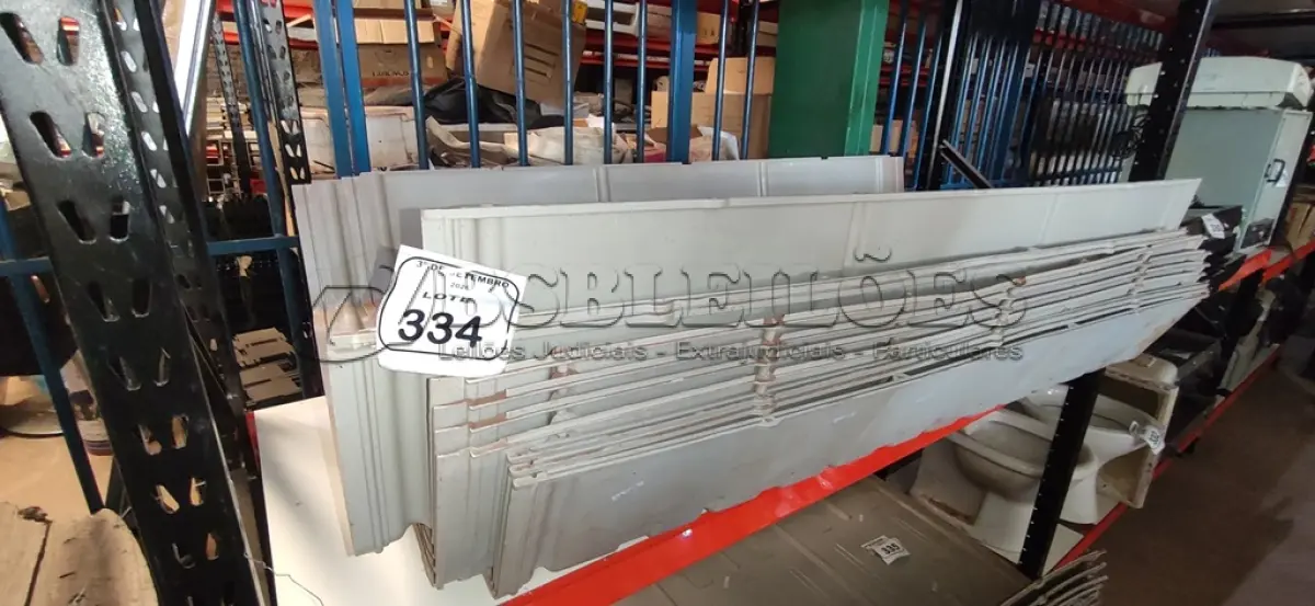 LOTE 334 - 10 PROTETORES DE PLÁSTICO DE 1,50X0,72M. (NO ESTADO) ATENÇÃO! FAZER A VISITAÇÃO ANTES DE ARREMATAR, NÃO SABEMOS SE FUNCIONA, LEILÃO NÃO TEM GARANTIA E NEM DEVOLUÇÃO, SUJEITO A POSSÍVEIS AVARIAS VISÍVEIS/OCULTAS E/OU AUSÊNCIA DE COMPONENTES.