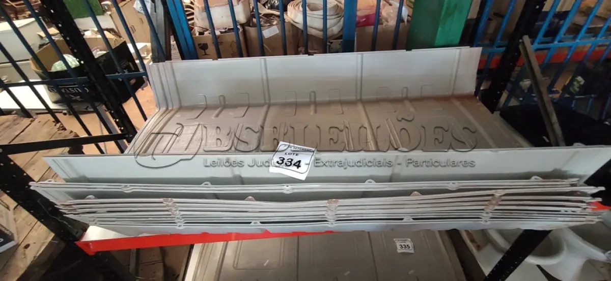 LOTE 334 - 10 PROTETORES DE PLÁSTICO DE 1,50X0,72M. (NO ESTADO) ATENÇÃO! FAZER A VISITAÇÃO ANTES DE ARREMATAR, NÃO SABEMOS SE FUNCIONA, LEILÃO NÃO TEM GARANTIA E NEM DEVOLUÇÃO, SUJEITO A POSSÍVEIS AVARIAS VISÍVEIS/OCULTAS E/OU AUSÊNCIA DE COMPONENTES.