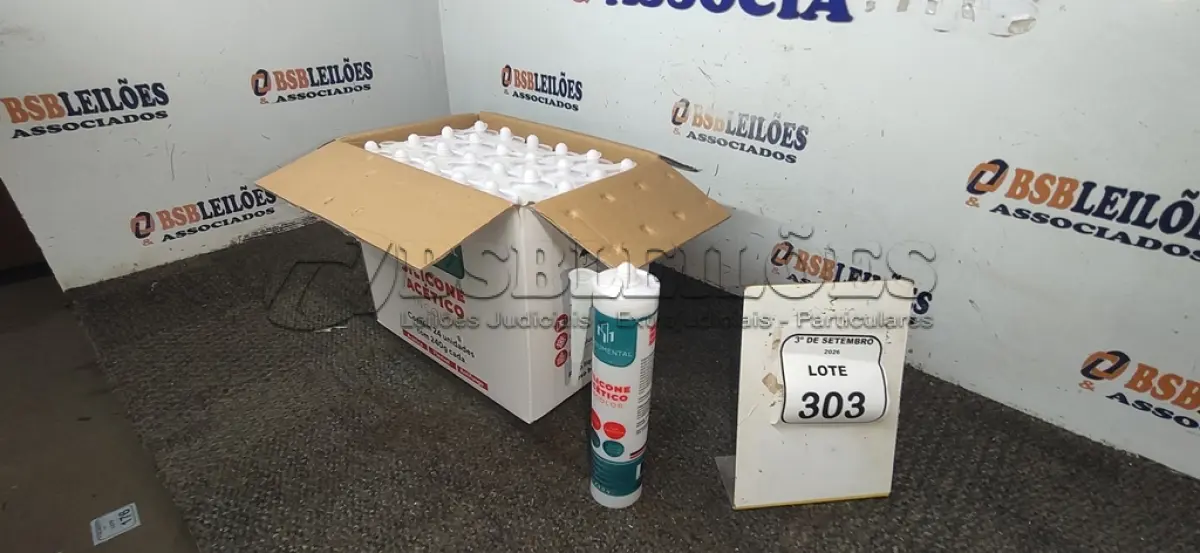 LOTE 303 - 01 CAIXA COM 24 SILICONE ACÉTICO INCOLOR DE 240G CADA MARCA MONUMENTAL. (NO ESTADO) ATENÇÃO! FAZER A VISITAÇÃO ANTES DE ARREMATAR, NÃO SABEMOS SE FUNCIONA, LEILÃO NÃO TEM GARANTIA E NEM DEVOLUÇÃO, SUJEITO A POSSÍVEIS AVARIAS VISÍVEIS/OCULTAS E/OU AUSÊNCIA DE COMPONENTES.