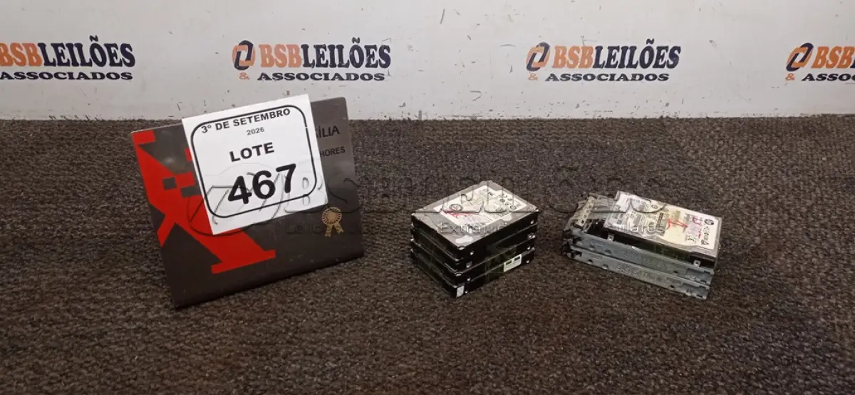 LOTE 467 - 07 HDS PARA SERVIDORES 2.5. (NO ESTADO) ATENÇÃO! FAZER A VISITAÇÃO ANTES DE ARREMATAR, NÃO SABEMOS SE FUNCIONA, LEILÃO NÃO TEM GARANTIA E NEM DEVOLUÇÃO, SUJEITO A POSSÍVEIS AVARIAS VISÍVEIS/OCULTAS E/OU AUSÊNCIA DE COMPONENTES.