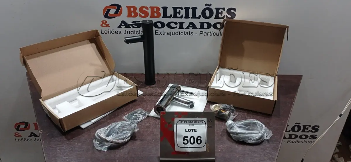 LOTE 506 - 02 TORNEIRAS MARCA PRIZI. (NO ESTADO) ATENÇÃO! FAZER A VISITAÇÃO ANTES DE ARREMATAR, NÃO SABEMOS SE FUNCIONA, LEILÃO NÃO TEM GARANTIA E NEM DEVOLUÇÃO, SUJEITO A POSSÍVEIS AVARIAS VISÍVEIS/OCULTAS E/OU AUSÊNCIA DE COMPONENTES.