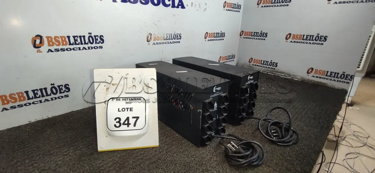 LOTE 347 - 02 NOBREAKS MARCA COLETEK. (NO ESTADO) ATENÇÃO! FAZER A VISITAÇÃO ANTES DE ARREMATAR, NÃO SABEMOS SE FUNCIONA, LEILÃO NÃO TEM GARANTIA E NEM DEVOLUÇÃO, SUJEITO A POSSÍVEIS AVARIAS VISÍVEIS/OCULTAS E/OU AUSÊNCIA DE COMPONENTES.