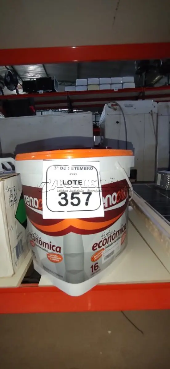 LOTE 357 - 01 BALDE DE SELADOR ACRÍLICO DE 16L MARCA RENOCRIL. (NO ESTADO) ATENÇÃO! FAZER A VISITAÇÃO ANTES DE ARREMATAR, NÃO SABEMOS SE FUNCIONA, LEILÃO NÃO TEM GARANTIA E NEM DEVOLUÇÃO, SUJEITO A POSSÍVEIS AVARIAS VISÍVEIS/OCULTAS E/OU AUSÊNCIA DE COMPONENTES.
