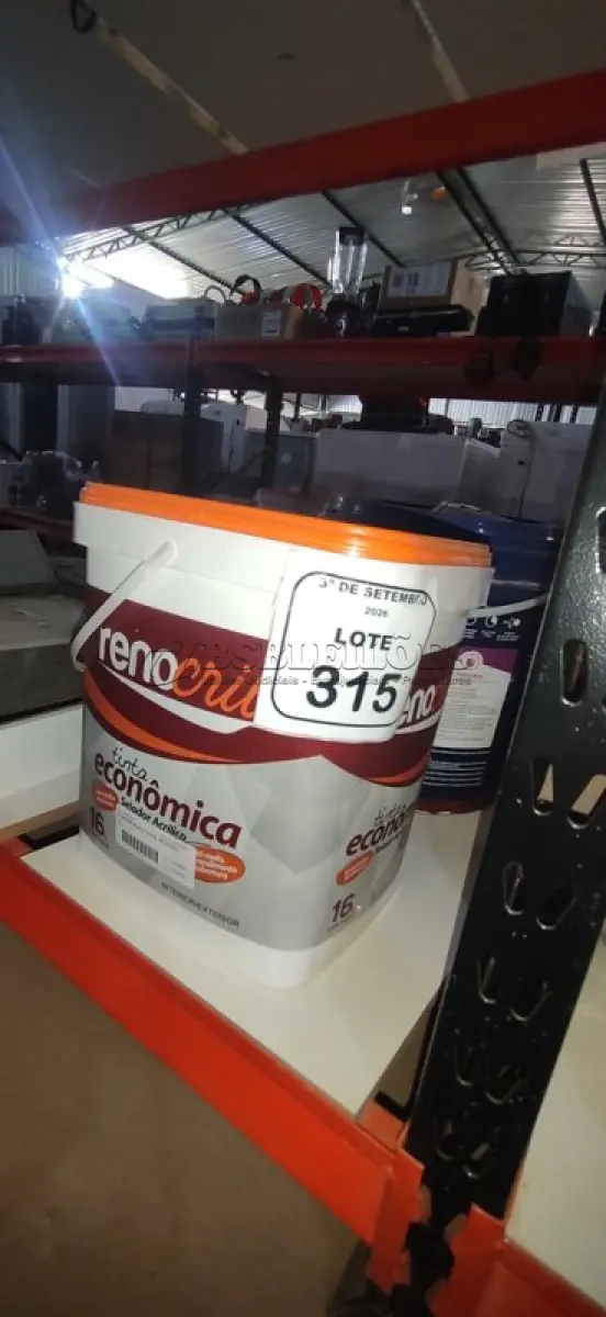 LOTE 315 - 01 BALDE DE SELADOR ACRÍLICO DE 16L MARCA RENOCRIL. (NO ESTADO) ATENÇÃO! FAZER A VISITAÇÃO ANTES DE ARREMATAR, NÃO SABEMOS SE FUNCIONA, LEILÃO NÃO TEM GARANTIA E NEM DEVOLUÇÃO, SUJEITO A POSSÍVEIS AVARIAS VISÍVEIS/OCULTAS E/OU AUSÊNCIA DE COMPONENTES.