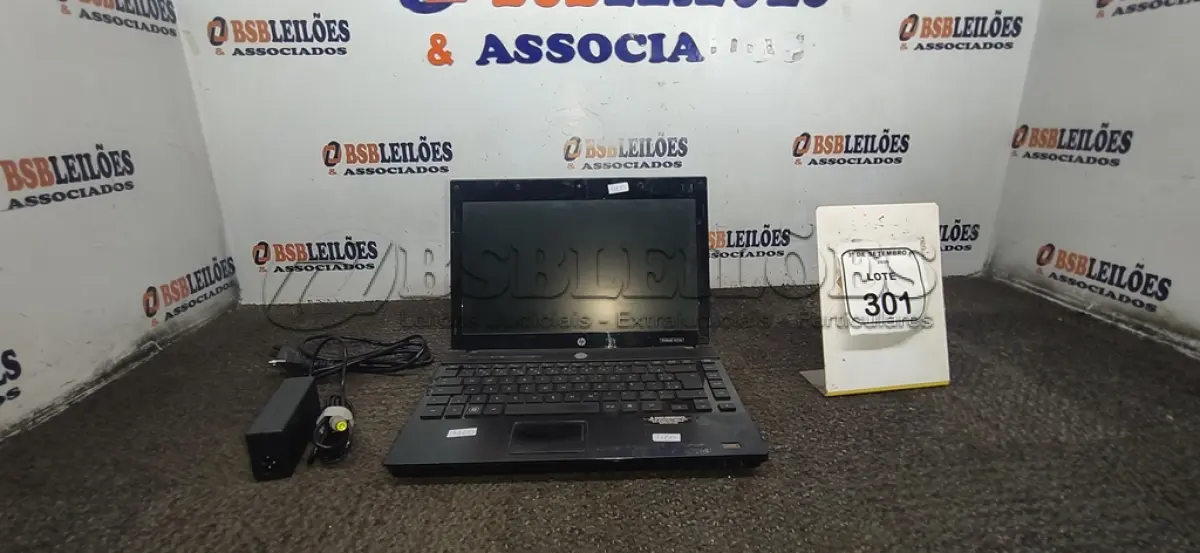 LOTE 301 - 01 NOTEBOOK MODELO 4310S MARCA HP COM FONTE. (NO ESTADO) ATENÇÃO! FAZER A VISITAÇÃO ANTES DE ARREMATAR, NÃO SABEMOS SE FUNCIONA, LEILÃO NÃO TEM GARANTIA E NEM DEVOLUÇÃO, SUJEITO A POSSÍVEIS AVARIAS VISÍVEIS/OCULTAS E/OU AUSÊNCIA DE COMPONENTES.