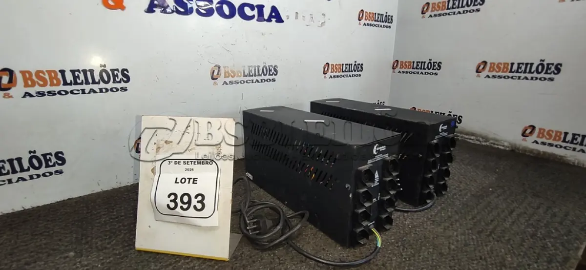 LOTE 393 - 02 NOBREAKS MARCA COLETEK. (NO ESTADO) ATENÇÃO! FAZER A VISITAÇÃO ANTES DE ARREMATAR, NÃO SABEMOS SE FUNCIONA, LEILÃO NÃO TEM GARANTIA E NEM DEVOLUÇÃO, SUJEITO A POSSÍVEIS AVARIAS VISÍVEIS/OCULTAS E/OU AUSÊNCIA DE COMPONENTES.