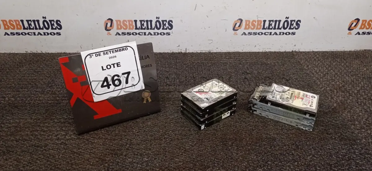 LOTE 467 - 07 HDS PARA SERVIDORES 2.5. (NO ESTADO) ATENÇÃO! FAZER A VISITAÇÃO ANTES DE ARREMATAR, NÃO SABEMOS SE FUNCIONA, LEILÃO NÃO TEM GARANTIA E NEM DEVOLUÇÃO, SUJEITO A POSSÍVEIS AVARIAS VISÍVEIS/OCULTAS E/OU AUSÊNCIA DE COMPONENTES.