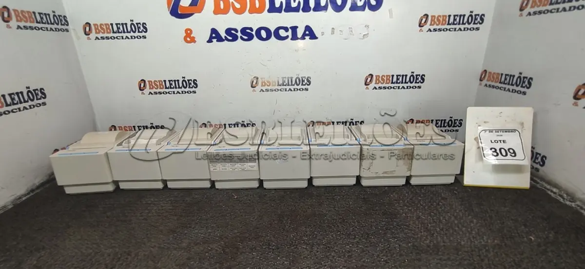 LOTE 309 - 08 IMPRESSORAS DE CUPOM MARCA PERTO. (NO ESTADO) ATENÇÃO! FAZER A VISITAÇÃO ANTES DE ARREMATAR, NÃO SABEMOS SE FUNCIONA, LEILÃO NÃO TEM GARANTIA E NEM DEVOLUÇÃO, SUJEITO A POSSÍVEIS AVARIAS VISÍVEIS/OCULTAS E/OU AUSÊNCIA DE COMPONENTES.