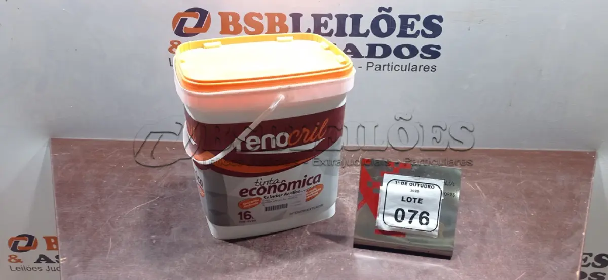 LOTE 076 - 01 BALDE DE SELADOR ACRÍLICO DE 16L MARCA RENOCRIL. (NO ESTADO) ATENÇÃO! FAZER A VISITAÇÃO ANTES DE ARREMATAR, NÃO SABEMOS SE FUNCIONA, LEILÃO NÃO TEM GARANTIA E NEM DEVOLUÇÃO, SUJEITO A POSSÍVEIS AVARIAS VISÍVEIS/OCULTAS E/OU AUSÊNCIA DE COMPONENTES.