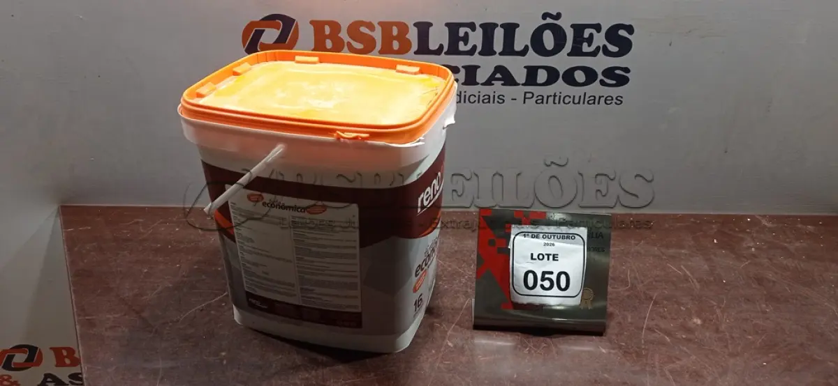 LOTE 050 - 01 BALDE DE SELADOR ACRÍLICO DE 16L MARCA RENOCRIL. (NO ESTADO) ATENÇÃO! FAZER A VISITAÇÃO ANTES DE ARREMATAR, NÃO SABEMOS SE FUNCIONA, LEILÃO NÃO TEM GARANTIA E NEM DEVOLUÇÃO, SUJEITO A POSSÍVEIS AVARIAS VISÍVEIS/OCULTAS E/OU AUSÊNCIA DE COMPONENTES.