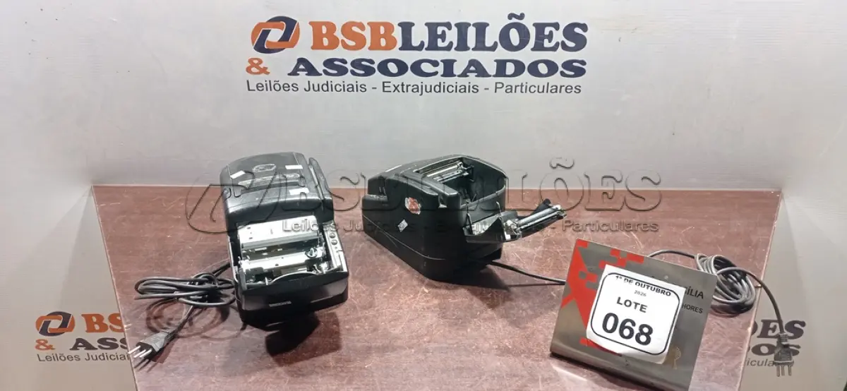 LOTE 068 - 02 IMPRESSORAS TÉRMICAS. (NO ESTADO) ATENÇÃO! FAZER A VISITAÇÃO ANTES DE ARREMATAR, NÃO SABEMOS SE FUNCIONA, LEILÃO NÃO TEM GARANTIA E NEM DEVOLUÇÃO, SUJEITO A POSSÍVEIS AVARIAS VISÍVEIS/OCULTAS E/OU AUSÊNCIA DE COMPONENTES.