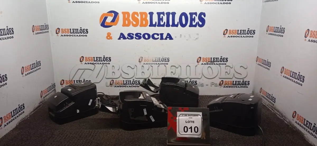 LOTE 010 - 04 IMPRESSORAS TÉRMICAS. (NO ESTADO) ATENÇÃO! FAZER A VISITAÇÃO ANTES DE ARREMATAR, NÃO SABEMOS SE FUNCIONA, LEILÃO NÃO TEM GARANTIA E NEM DEVOLUÇÃO, SUJEITO A POSSÍVEIS AVARIAS VISÍVEIS/OCULTAS E/OU AUSÊNCIA DE COMPONENTES.