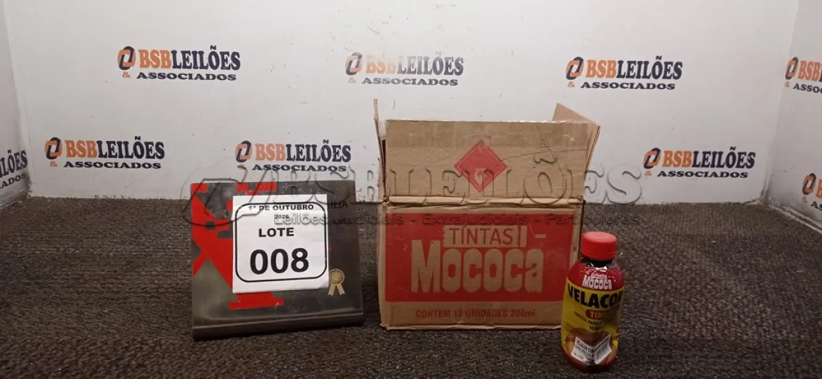 LOTE 008 - 12 FRASCOS DE TINGIDOR PARA COLORAÇÃO DE VERNIZ E SELADORA PARA MADEIRA NA COR JATOBÁ DE 200ML CADA MARCA MOCOCA. (NO ESTADO) ATENÇÃO! FAZER A VISITAÇÃO ANTES DE ARREMATAR, NÃO SABEMOS SE FUNCIONA, LEILÃO NÃO TEM GARANTIA E NEM DEVOLUÇÃO, SUJEITO A POSSÍVEIS AVARIAS VISÍVEIS/OCULTAS E/OU AUSÊNCIA DE COMPONENTES.