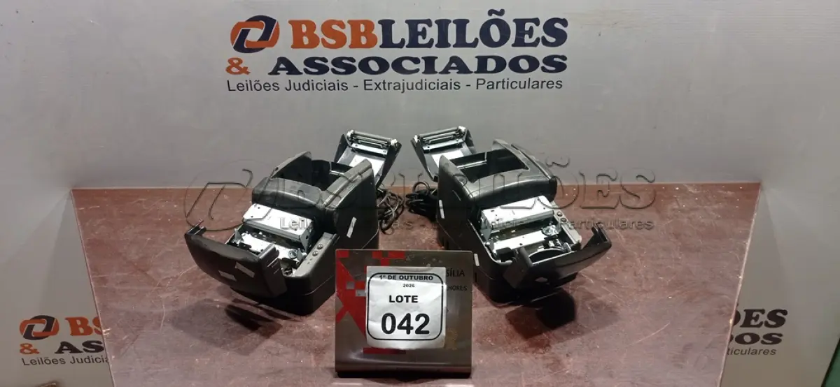 LOTE 042 - 02 IMPRESSORAS TÉRMICAS. (NO ESTADO) ATENÇÃO! FAZER A VISITAÇÃO ANTES DE ARREMATAR, NÃO SABEMOS SE FUNCIONA, LEILÃO NÃO TEM GARANTIA E NEM DEVOLUÇÃO, SUJEITO A POSSÍVEIS AVARIAS VISÍVEIS/OCULTAS E/OU AUSÊNCIA DE COMPONENTES.