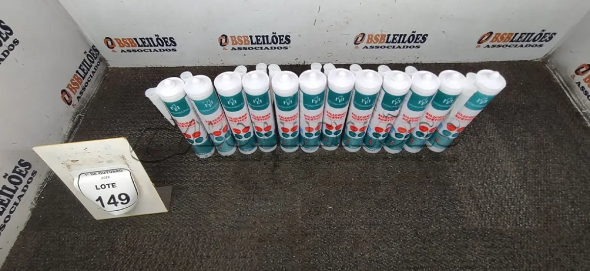 LOTE 149 - 12 SILICONES ACÉTICO INCOLOR DE 240G CADA MARCA MONUMENTAL. (NO ESTADO) ATENÇÃO! FAZER A VISITAÇÃO ANTES DE ARREMATAR, NÃO SABEMOS SE FUNCIONA, LEILÃO NÃO TEM GARANTIA E NEM DEVOLUÇÃO, SUJEITO A POSSÍVEIS AVARIAS VISÍVEIS/OCULTAS E/OU AUSÊNCIA DE COMPONENTES.