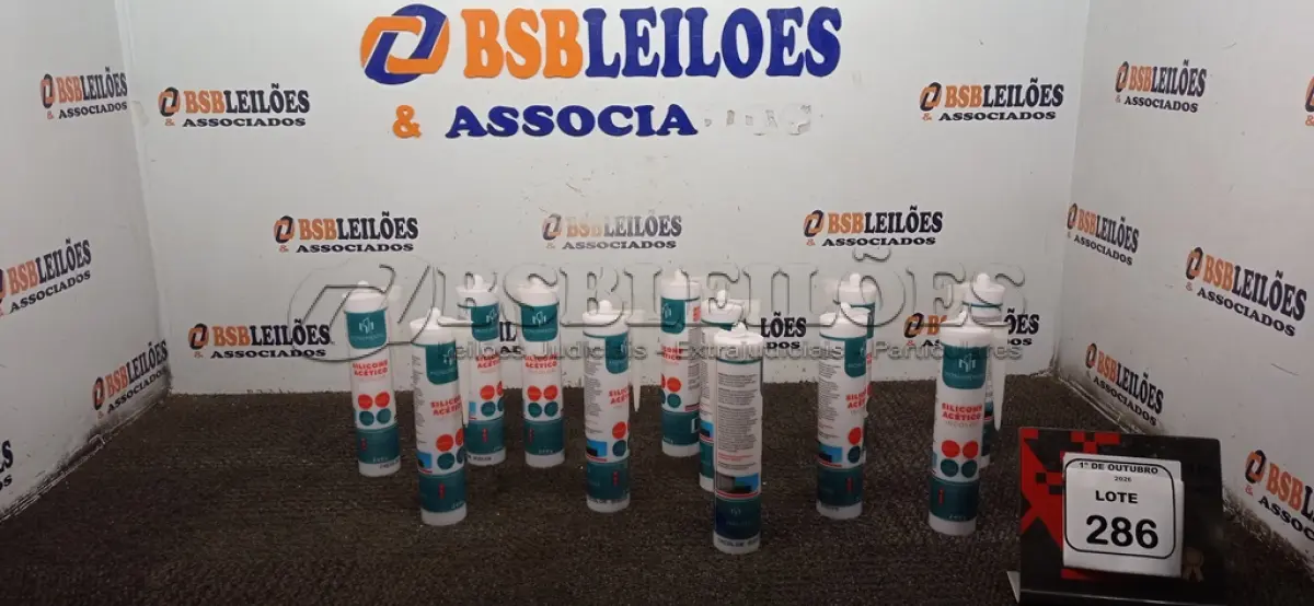 LOTE 286 - 12 SILICONES ACÉTICO INCOLOR DE 240G CADA MARCA MONUMENTAL. (NO ESTADO) ATENÇÃO! FAZER A VISITAÇÃO ANTES DE ARREMATAR, NÃO SABEMOS SE FUNCIONA, LEILÃO NÃO TEM GARANTIA E NEM DEVOLUÇÃO, SUJEITO A POSSÍVEIS AVARIAS VISÍVEIS/OCULTAS E/OU AUSÊNCIA DE COMPONENTES.
