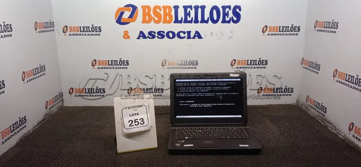 LOTE 253 - 01 NOTEBOOK MARCA POSITIVO SEM FONTE. (NO ESTADO) ATENÇÃO! FAZER A VISITAÇÃO ANTES DE ARREMATAR, NÃO SABEMOS SE FUNCIONA, LEILÃO NÃO TEM GARANTIA E NEM DEVOLUÇÃO, SUJEITO A POSSÍVEIS AVARIAS VISÍVEIS/OCULTAS E/OU AUSÊNCIA DE COMPONENTES.