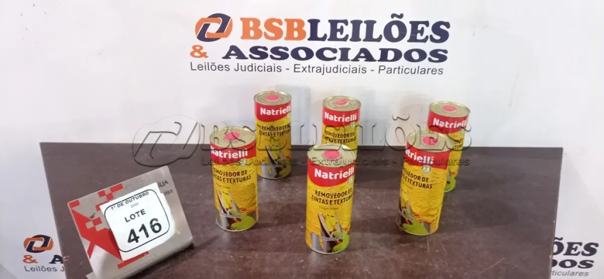 LOTE 416 - 06 REMOVEDORES DE TINTAS E TEXTURAS DE 900ML CADA. (NO ESTADO) ATENÇÃO! FAZER A VISITAÇÃO ANTES DE ARREMATAR, NÃO SABEMOS SE FUNCIONA, LEILÃO NÃO TEM GARANTIA E NEM DEVOLUÇÃO, SUJEITO A POSSÍVEIS AVARIAS VISÍVEIS/OCULTAS E/OU AUSÊNCIA DE COMPONENTES.