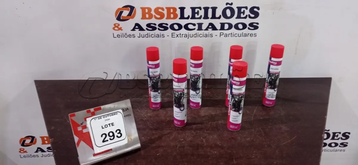 LOTE 293 - 12 UNIDADES DE VASELINA SPRAY USO GERAL DE 200ML CADA MARCA CHEMI COLOR. (NO ESTADO) ATENÇÃO! FAZER A VISITAÇÃO ANTES DE ARREMATAR, NÃO SABEMOS SE FUNCIONA, LEILÃO NÃO TEM GARANTIA E NEM DEVOLUÇÃO, SUJEITO A POSSÍVEIS AVARIAS VISÍVEIS/OCULTAS E/OU AUSÊNCIA DE COMPONENTES.