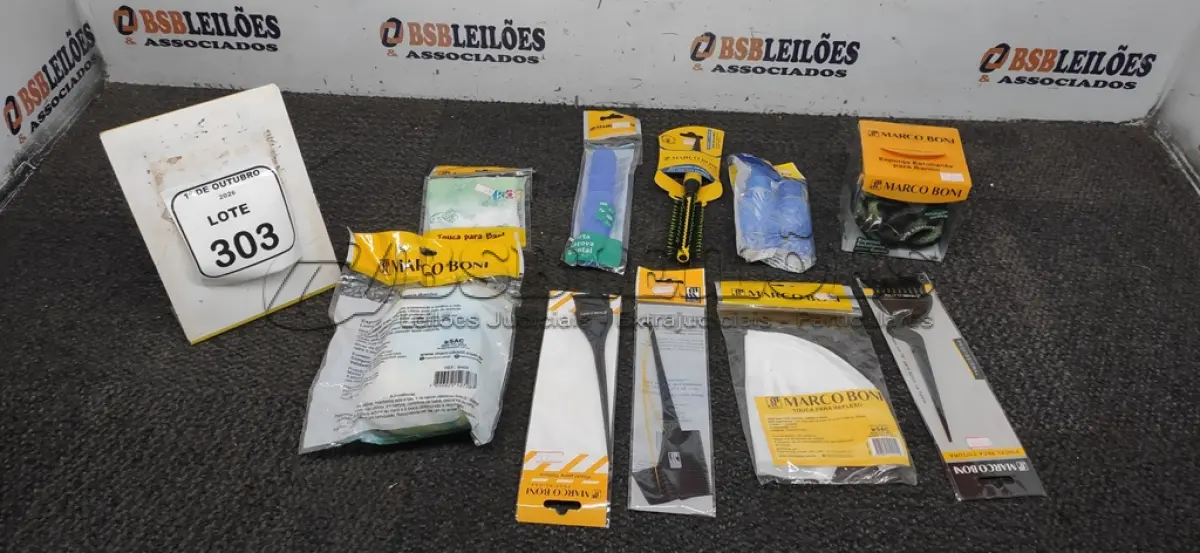 LOTE 303 - 01 LOTE COM UTENSÍLIOS DE HIGIENE E CUIDADOS PESSOAIS DIVERSOS. (NO ESTADO) ATENÇÃO! FAZER A VISITAÇÃO ANTES DE ARREMATAR, NÃO SABEMOS SE FUNCIONA, LEILÃO NÃO TEM GARANTIA E NEM DEVOLUÇÃO, SUJEITO A POSSÍVEIS AVARIAS VISÍVEIS/OCULTAS E/OU AUSÊNCIA DE COMPONENTES.