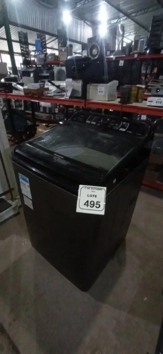LOTE 495 - 01 MÁQUINA DE LAVAR MODELO NA-F12081 110V 12KG MARCA PANASONIC. (NO ESTADO) ATENÇÃO! FAZER A VISITAÇÃO ANTES DE ARREMATAR, NÃO SABEMOS SE FUNCIONA, LEILÃO NÃO TEM GARANTIA E NEM DEVOLUÇÃO, SUJEITO A POSSÍVEIS AVARIAS VISÍVEIS/OCULTAS E/OU AUSÊNCIA DE COMPONENTES.