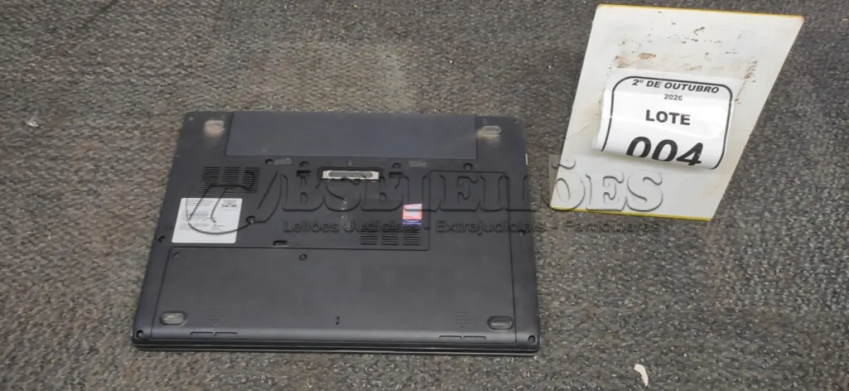LOTE 004 - 01 NOTEBOOK MARCA POSITIVO SEM CARREGADOR. (NO ESTADO) ATENÇÃO! FAZER A VISITAÇÃO ANTES DE ARREMATAR, NÃO SABEMOS SE FUNCIONA, LEILÃO NÃO TEM GARANTIA E NEM DEVOLUÇÃO, SUJEITO A POSSÍVEIS AVARIAS VISÍVEIS/OCULTAS E/OU AUSÊNCIA DE COMPONENTES.