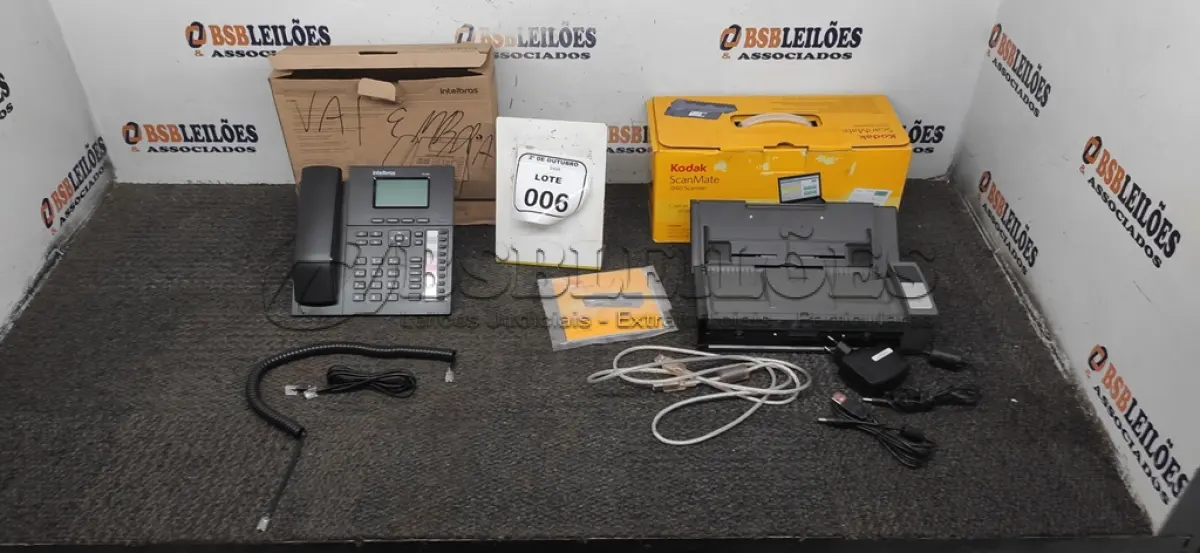 LOTE 006 - 01 SCANNER MODELO I940 ARCA KODAK E 01 TERMINAL INTELIGENTE MODELO TI 5000 MARCA INTELBRAS. (NO ESTADO) ATENÇÃO! FAZER A VISITAÇÃO ANTES DE ARREMATAR, NÃO SABEMOS SE FUNCIONA, LEILÃO NÃO TEM GARANTIA E NEM DEVOLUÇÃO, SUJEITO A POSSÍVEIS AVARIAS VISÍVEIS/OCULTAS E/OU AUSÊNCIA DE COMPONENTES.