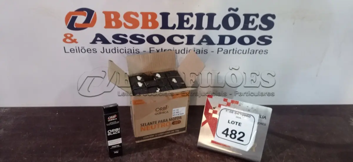 LOTE 482 - 12 BISNAGAS DE ADESIVO SILICONE SELANTE PARA MOTOR NEUTRO DE 70G CADA MARCA ORBI QUÍMICA. (NO ESTADO) ATENÇÃO! FAZER A VISITAÇÃO ANTES DE ARREMATAR, NÃO SABEMOS SE FUNCIONA, LEILÃO NÃO TEM GARANTIA E NEM DEVOLUÇÃO, SUJEITO A POSSÍVEIS AVARIAS VISÍVEIS/OCULTAS E/OU AUSÊNCIA DE COMPONENTES.
